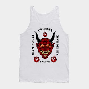 Japanese Oni Mask T-Shirt Tank Top